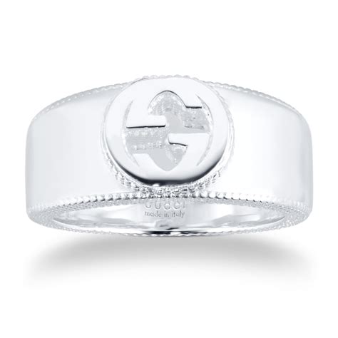 mens gucci wedding rings|Gucci interlocking ring silver.